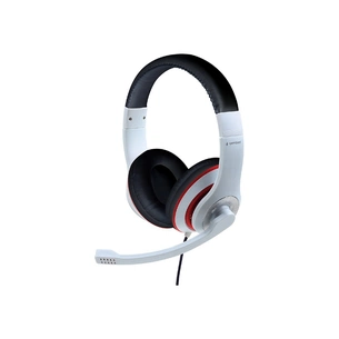 Навушники Gembird MHS-03 White/Red/Black (MHS-03-WTRDBK) зображення 1