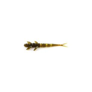 Силікон рибальський FishUP Flit 3" 074 - Green Pumpkin Seed (8шт/уп) (1862.00.95) зображення 1