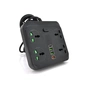 Мережевий фільтр живлення Voltronic TВ-Т18, 4роз, 2*USB+PD Black (OS-Т18-Black) - зменшене зображення 1