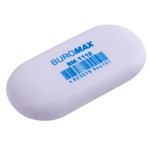 Гумка Buromax овальна, 49x23x9 мм синт.каучук, асорті кольорів (BM.1112) изображение 1