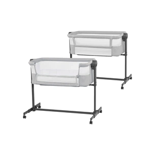 Ліжечко Kinderkraft Приставне ліжечко-люлька Neste Up 2 Light Grey (5902533924523) изображение 1