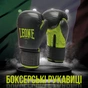 Боксерські рукавички Leone GN313 Waves Black 16 унцій (GN313_Black_16oz) - зменшене зображення 2