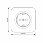 Розетка Videx BINERA IP20 зовнішня 1ая із заземленням біла (VF-BNS21G-W) - зменшене зображення 4