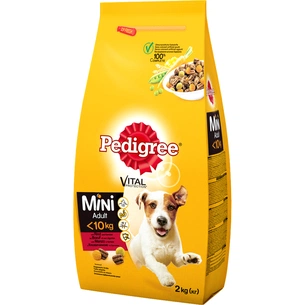 Сухий корм для собак Pedigree Adult Mini Яловичина та овочі 2 кг (5998749120927/5998749145135) зображення 1