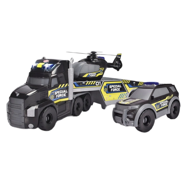 Спецтехніка Dickie Toys Спецпризначення Вантажівка з транспортом (3719034) - зображення 1
