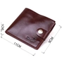 Портмоне Shvigel Шкіряне Бордове (16442) - зменшене зображення 3