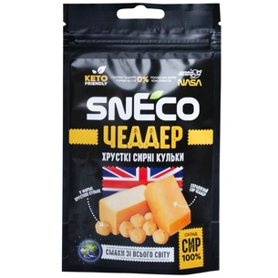 Сыр сушеный snEco Чеддер 14 г (4823095816273) изображение 1