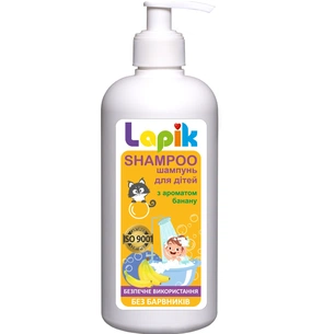 Дитячий шампунь Lapik з ароматом банану 500 мл (4823112601219) зображення 1