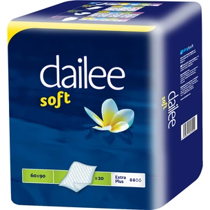 Пелюшки для малюків Dailee Soft 90х60 см 20 шт (8595611623950) зображення 1