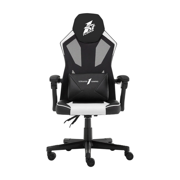 Крісло ігрове 1stPlayer P01 Black-White - зображення 1