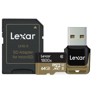 Карта пам'яті Lexar 64GB microSDXC class 10 UHS-II U3 (LSDMI64GCRBEU1800R) зображення 1