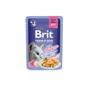 Вологий корм для кішок Brit Premium Delicate Fillets in Jelly Chicken філе в желе (8595602570669) зображення 1