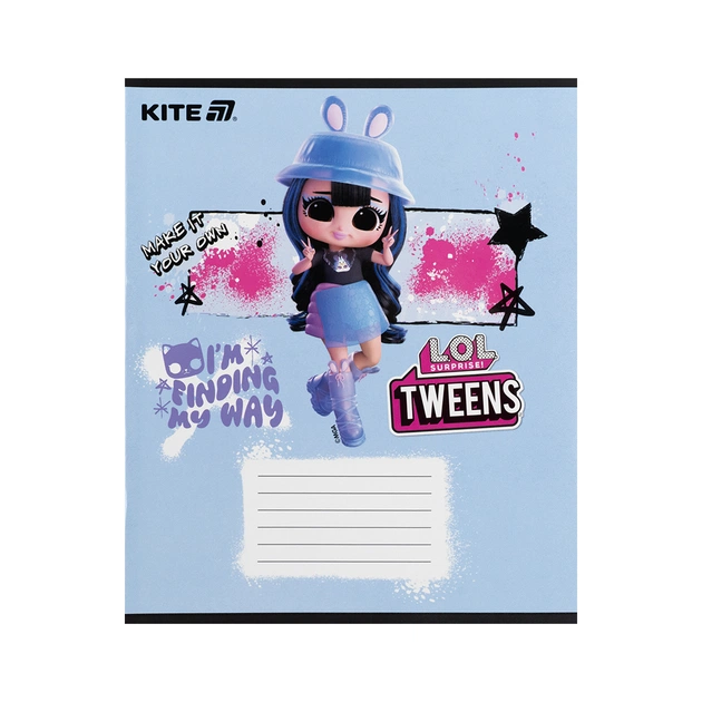 Зошит Kite LOL, 12 аркушів, коса лінія (LO25-235) - picture 8