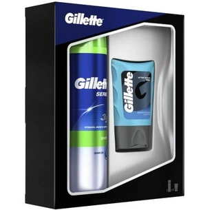 Набір для гоління Gillette для бритья Sensitive 200 мл + после бритья Sensitive 75 мл (7702018442980) зображення 1