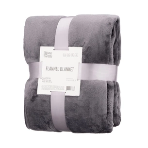 Плед Ardesto Flannel 100% поліестер, темно-сірий 200х220 см (ART0213SB) зображення 1