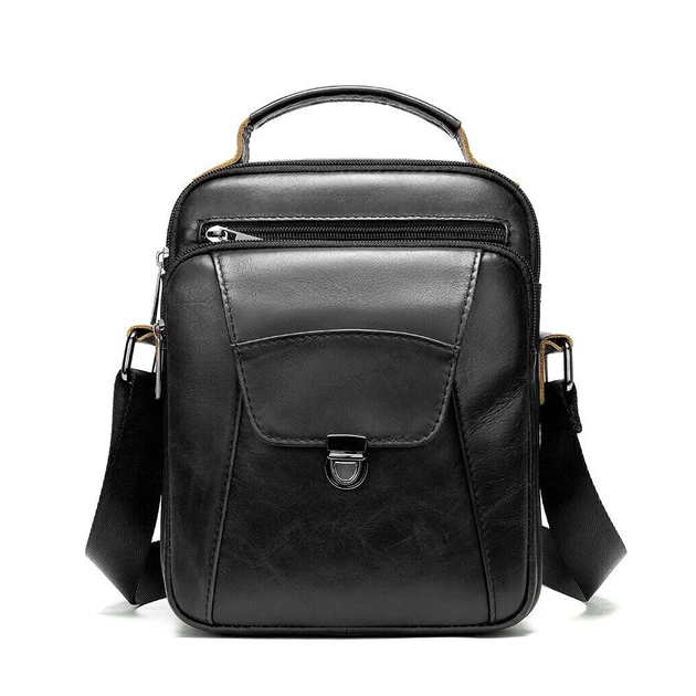 Сумка Vintage Зі щільної шкіри Чорна (14995) - зображення 1