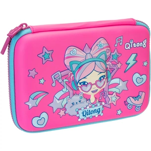 Пенал Cool For School 1 відділення з органайзером фуксія (QT-5630-Rosered) зображення 1