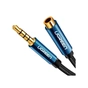 Кабель мультимедійний 3.5mm M to 3.5mm F 1.0m AV118 blue Ugreen (40673) - зменшене зображення 4