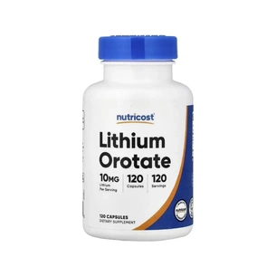 Витаминно-минеральный комплекс Nutricost Литий оротат, 10 мг, Lithium Orotate, 120 капсул (NCS57646) изображение 1