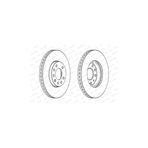 Гальмівний диск FERODO DDF810 зображення 1