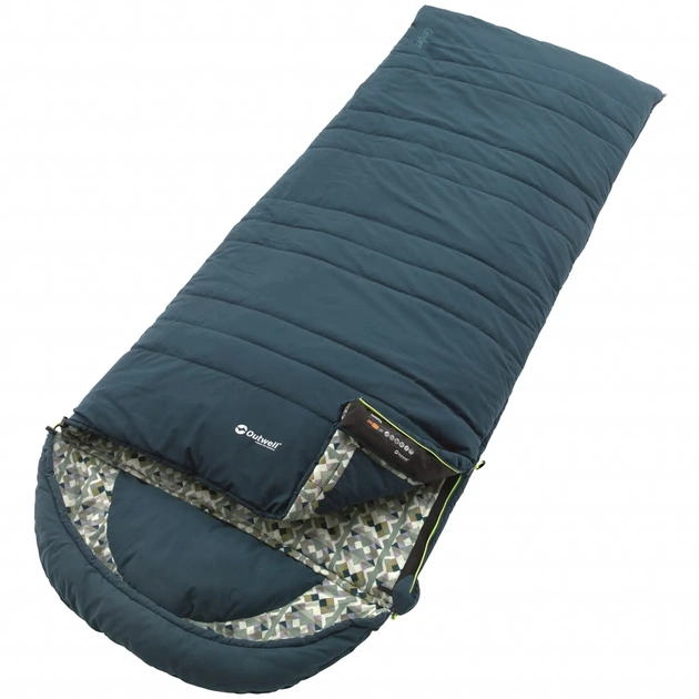 Спальний мішок Outwell Camper 0C Blue Right (929228) - зображення 1