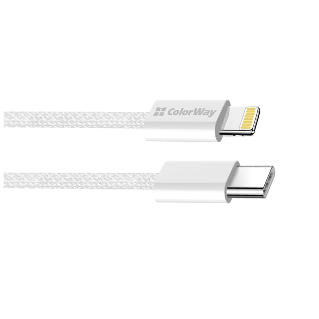 Дата кабель USB-C to Lightning 2.0m PD 27W braided gray ColorWay (CW-CBPDCL068-GR) - picture 5