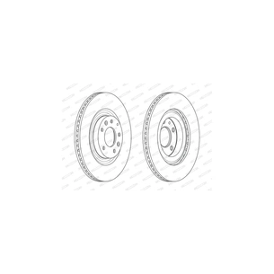 Гальмівний диск FERODO DDF2002C зображення 1