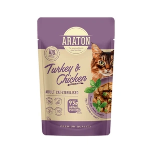 Вологий корм для кішок ARATON Sterilised Adult with Turkey and Chicken 85 г (ART47928) зображення 1