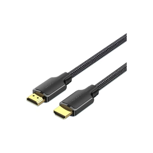Кабель мультимедійний HDMI M to HDMI M 2.0m 4K cotton braided black Vention (ALLBH) зображення 1
