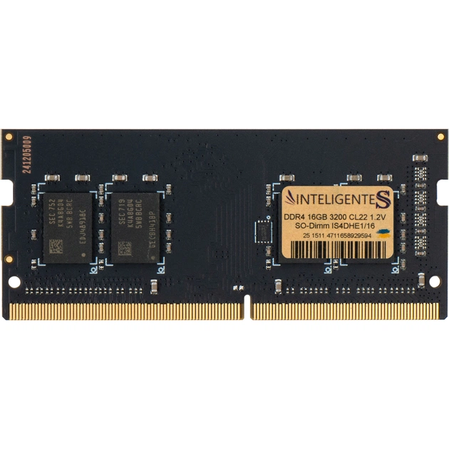 Модуль пам'яті для ноутбука SoDIMM DDR4 16GB 3200 MHz INTELIGENTES (IS4DHE1/16) - зображення 1