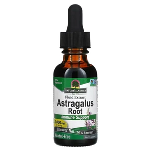 Травы Nature's Answer Экстракт астрагала без спирта, 2000 мг, Astragalus Root, 30 мл (NTA00574) изображение 1