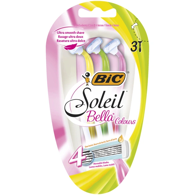 Бритва Bic Soleil Bella Colours 3 шт. (3086123468283) - picture 1