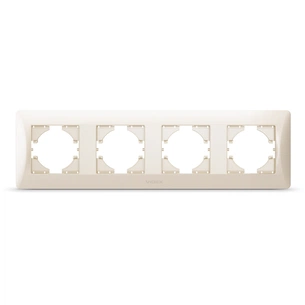 Рамка Videx BINERA кремова 4 поста (VF-BNFR4H-CR) изображение 1