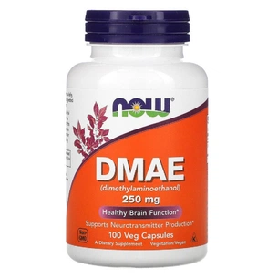 Амінокислота Now Foods DMAE (диметиламіноетанол) 250мг, 100 вегетаріанських капсул (NOW-03090) зображення 1