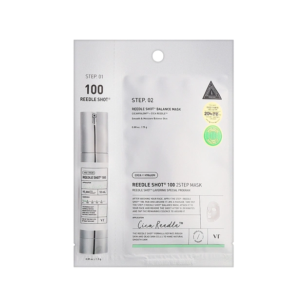 Маска для лица VT Cosmetics Reedle Shot 100 2Step Balance Mask 28 мл (8803463006037) - изображение 1