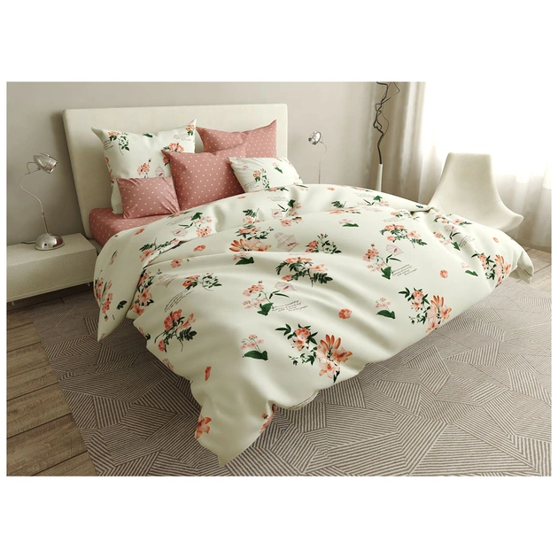 Постільна білизна MirSon Бязь Premium 17-0401 Bird in a cage King Size (2200002869355) - зображення 1