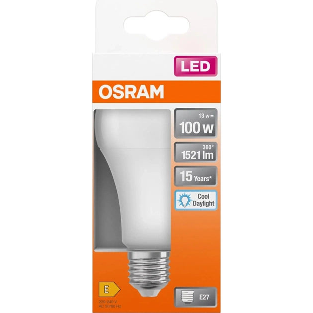 Лампочка Osram CL A100 13W/865 230V FR E27 (4058075304277) - picture 4