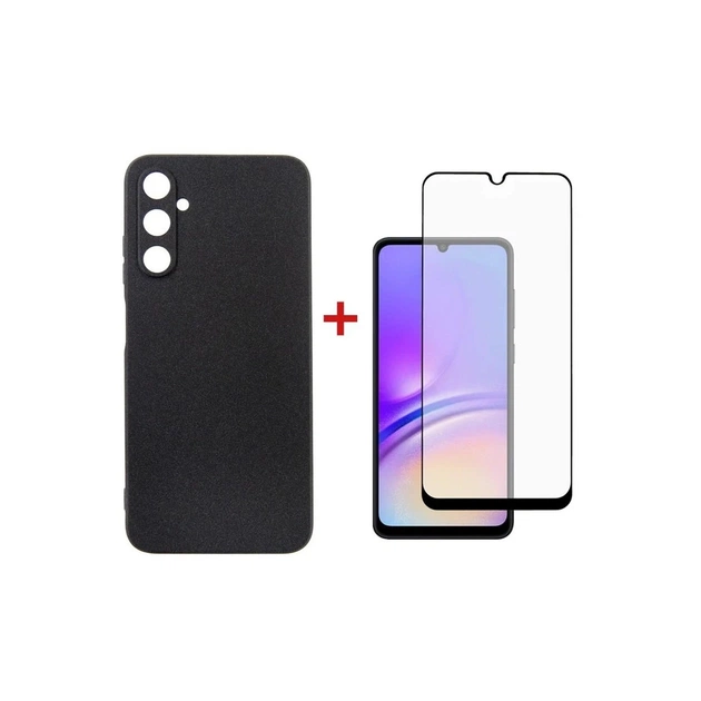 Чохол до мобільного телефона Dengos Kit for Samsung Galaxy A05s (A057) case + glass (Black) (DG-KM-09) - зображення 1