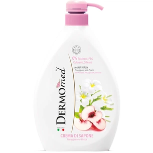 Рідке мило DermoMed Плюмерія та персик 1000 мл (8032680390791) зображення 1