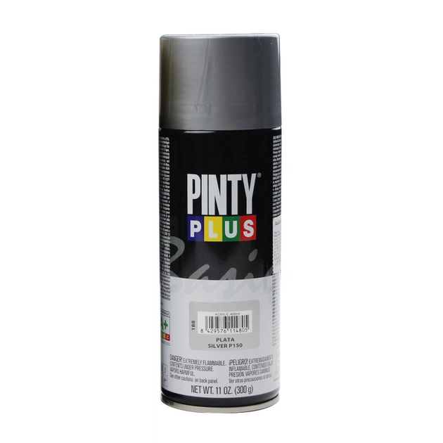 Фарба-аерозоль Pintyplus на алкідній основі BASIC Ral P150, Срібло, 400 мл (8429576114805) - изображение 1