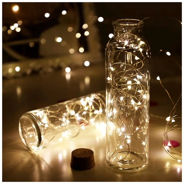 Гірлянда ColorWay Струна LED 50 5 м теплий колір 3 AA Battery (CW-G-50L5NB) - picture 11