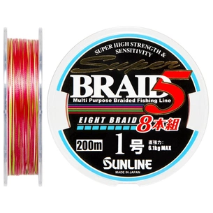 Шнур Sunline Super Braid 5 (8 Braid) 200m #1.0/0.165мм 6.1кг (1658.08.61) зображення 1