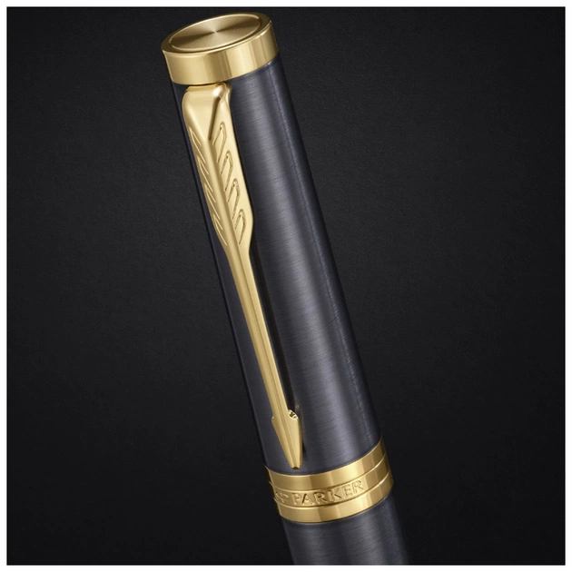 Ручка пір'яна Parker INGENUITY Grey Lacquer GT  FP F (60 411) - изображение 8