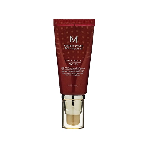 BB-крем Missha M Perfect Cover BB Cream EX SPF42/PA+++ Moisturized Complexion 23 - Natural Beige (8809747940721) - picture 1