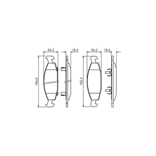 Гальмівні колодки Bosch 0 986 424 666 зображення 1