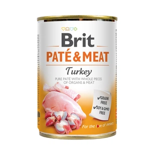 Вологий корм для собак Brit Care Pate and Meat для дорослих собак з індичкою (8595602557479) зображення 1