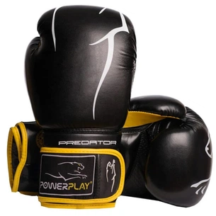 Боксерські рукавички PowerPlay 3018 14oz Black/Yellow (PP_3018_14oz_Black/Yellow) зображення 1