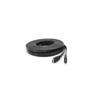 Кабель мультимедійний HDMI M to HDMI M 15.0m V1.4 black Merlion (YT-HDMI(M)/(M)SLIM-15m/06971) зображення 1