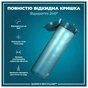 Пляшка для води ION8 OneTouch Times To Drink 1000 мл BPA Free, Teal & Blue (I8RF1000PTBMOT) - зменшене зображення 3