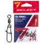 Вертлюг Select з застібкою Basic Swivel Snap No.14 (10 шт/уп) (1870.75.47) - уменьшенное изображение 1